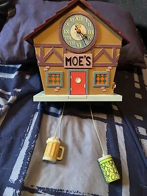 Ultra Rare The Simpsons Moe's Tavern Talking Cuckoo Clock Wesco Homer • $300