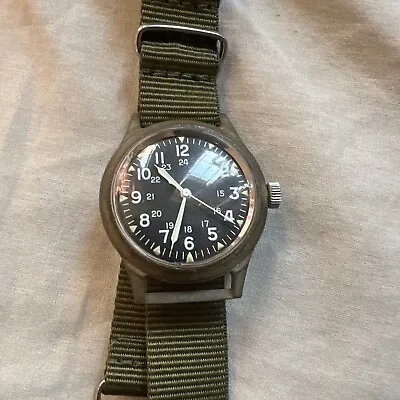 Vietnam War Issued Benrus (Combat Watch) '1970 MIL-W-46374 - Good Running Cond. • $500