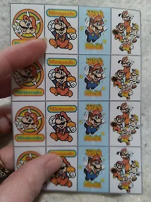 Super Mario 16 Mini Stickers Glossy  • $2.49