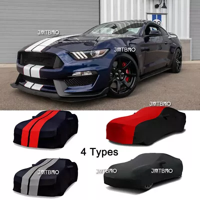 Indoor Stain Stretch Car Cover UV Dust Proof For Ford Mustang Shelby GT350 AUS • $149.25