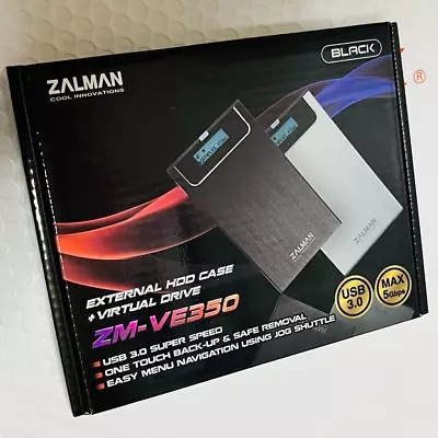 ZALMAN ZM-VE350 2.5 Inch HDD Case Virtual ODD Equipped With CS7895 Japan • £128.57