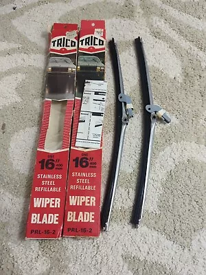 Vtg Trico Wiper Blades Stainless Steel 16  PRL-16-2 • $31.88