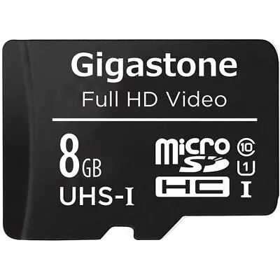 Gigastone 8GB MicroSD Card Full HD Video Action Camera Drone Class 10 • $10.98