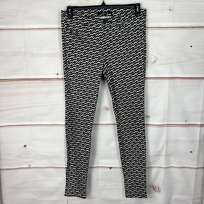 J. Brand Super Skinny Berlin Geometric Print Women Pants Black White Mid Rise 30 • $20.99