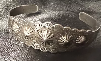 Vintage Navajo Cuff Bracelet Fred Harvey Era Silver • $67