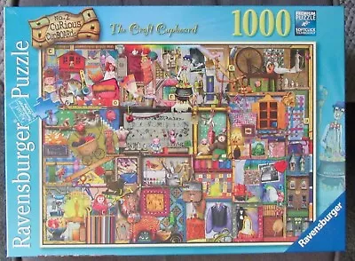 RAVENSBURGER ~ THE CRAFT CUPBOARD ~ 1000 Pc Puzzle - 2014 - NEW Sealed 194124 • $19.95