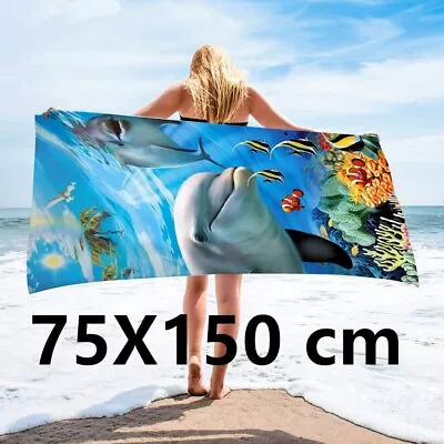70X140 Cm Microfiber Beach Towel Super Large Sand-free Bath Towel • $20.37