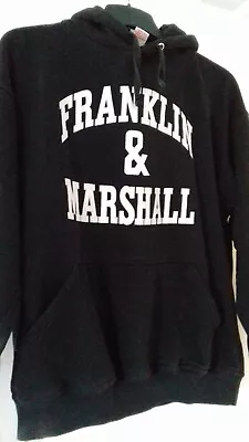 A Mens Franklin And Marshall Black Hoodie  Large • £7.99