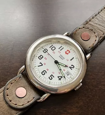 Mens Vintage Victorinox Swiss Army Quartz Field Watch • $60