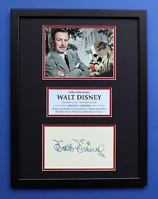 WALT DISNEY AUTOGRAPH Framed Artistic Display Minnie & Mickey Mouse • $64.95