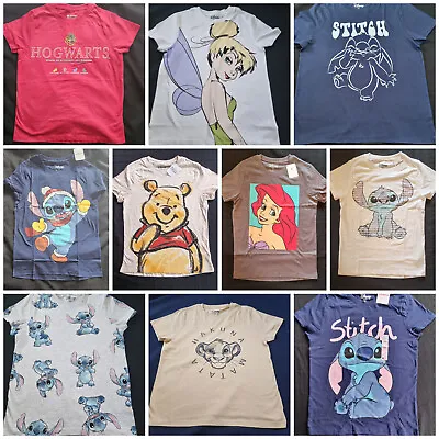 T-shirt Character Jersey Pooh - Stitch - Tink - Simba Shirt Bnwt Primark 4 - 24 • $16.27