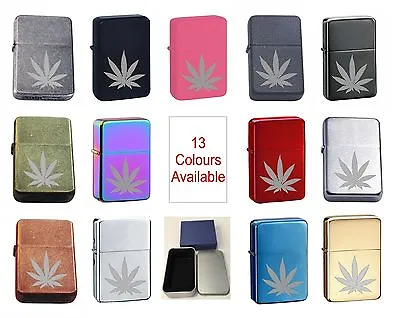 £4.99 • Buy Hash Leaf 30 Personalised Engraved Star Lighter In Gift Tin
