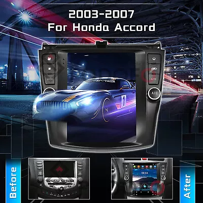$219.99 • Buy 9.7  Vertical For Honda Accord 7 2003-2007 Android 10.1 Car Stereo GPS Radio FM