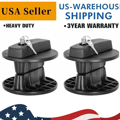 2pcs 30L 8 Gallon Fuel Tank Pack Mounting Bracket Gas Container Can Lock Black • $51.99