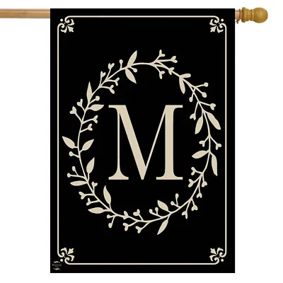 Briarwood Lane Classic Monogram Letter M House Flag Double-Sided House Flag • $18.99