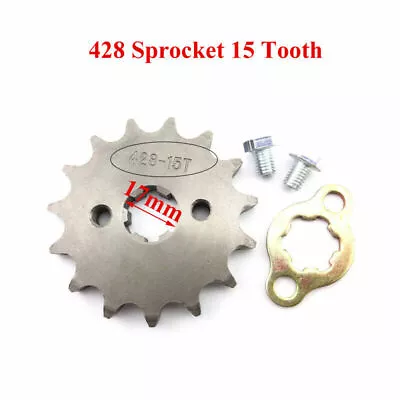 428 15T 17mm Front Engine Sprocket Gear For ATV Pit Bike Lifan YX 50cc-160cc • £6.99