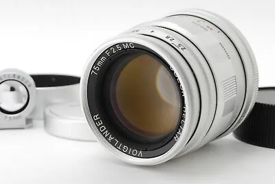 VG W/Finder Voigtlander COLOR HELIAR 75mm F/2.5 MC LTM L39 Lens From JAPAN • $199.99