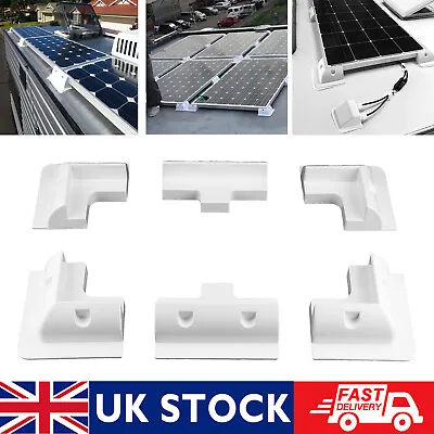 Solar Panel Mounting Brackets Kit Corner Caravan RV Boat Campervans Roof Mount • £17.85