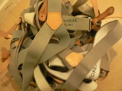 £6.80 • Buy   Genuine British Army MOD RAF Braces With Leather Buckles Grade B.