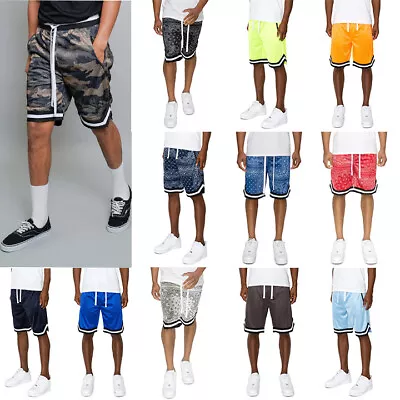 Men's Mesh Drawstring Basketball Shorts With Zippered Pockets  S ~ 5XL  JS17EY • $19.95