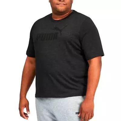 Puma Essential Heather Crew Neck Short Sleeve T-Shirt  And Tall Mens Grey Casual • $9.99