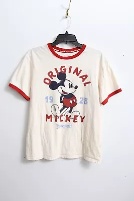 EUC Unisex M DisneyLand Throwback Off White Mickey Mouse Original 1928 • $25.99