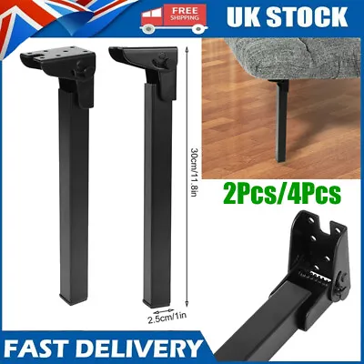 30cm/11.8  Folding Foldable Table Leg Collapsible Feet For Bed Cabinet Sofa Desk • £30.61