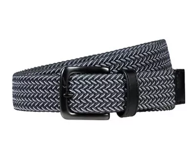 Nwt Men's Nike S5045051a G-flex Golf Woven Dark Gray Multi Stretch Belt $42 • $19.95