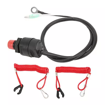 Marine Outboard Emergency Kill Switch Safety Lanyard PVC+ABS For Yamaha • $27.94