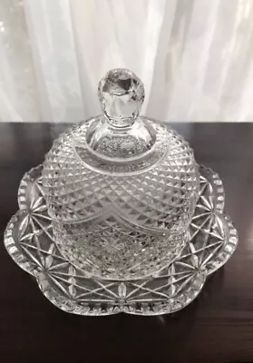 Vintage Avon Butter Or Cheese Dish With Dome Lid By Fostoria Pressed Glass • $24