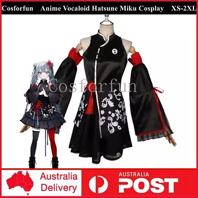 Deluxe Anime Vocaloid Hatsune Miku Cosplay Costume Miku Chinese Style Dress Up • $48.01