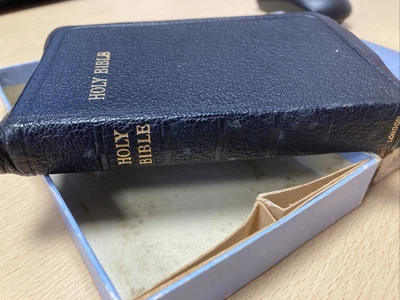 £15 • Buy Boxed Holy Bible Antique Old & New Testaments Eyre & Spottiswoode Leather C1920
