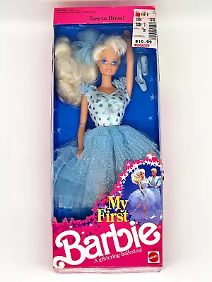 My First Barbie Glittering Ballerina 1991 Easy To Dress Mattel # 3839 - New • $28.99