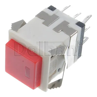 2pcs KD2-21 Square LED Push Button Micro Switch 3A 250V Red 8 Pin • $11