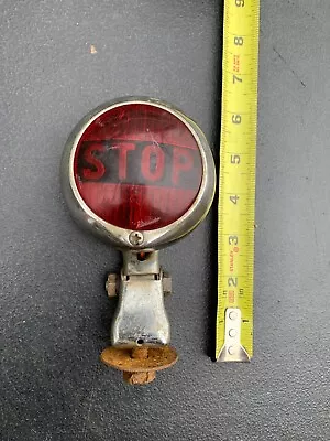 Vintage Accessory STOP Light Topper Glass Lens Guide GM Rat Rod Hot Flathead • $34.33