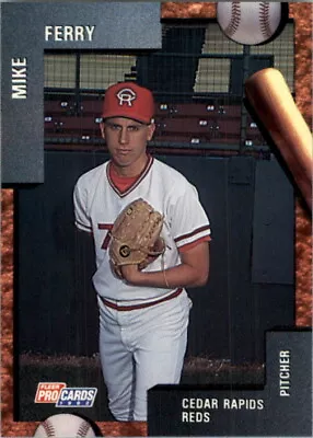 1992 Cedar Rapids Reds Fleer/ProCards #1066 Mike Ferry • $1.99