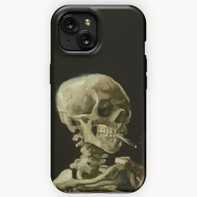 Vincent Van Gogh Head Skeleton With A Burning Cigarette Famous IPhone Case • $17.99