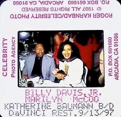 Billy Davis.jr. Marilyn ·mccoo 1997 - 35mm Vintage Slide P.26.11 • $6.97