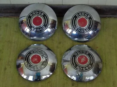 1951 Dodge Dog Dish 9  HUB CAPS Set Of 4 Mopar Hubcaps 51 • $179.95