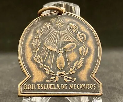 Uruguay 1921 - 1946 Military Medal School Of Mechanics Propeller Ribbon Design • $37.35