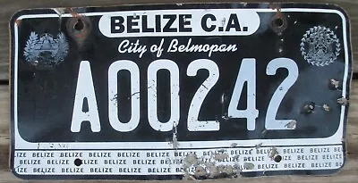 BELMOPAN BELIZE 2010 Series Commercial License Plate A00242 - RARE! • $59.99