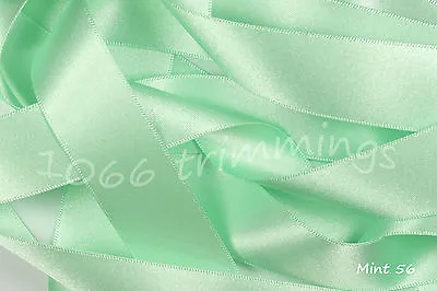 Green Shades Double Satin Ribbon By Berisfords UK ECO • £65.42