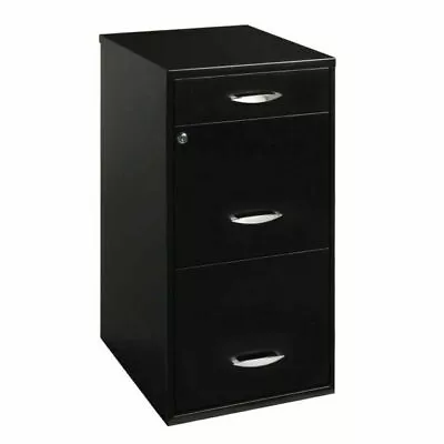 $59.50 • Buy Filing Cabinet 18 W, 3-Drawer Organizer File, Black