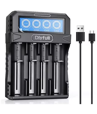 Battery Charger Dlyfull Rechargeable Battery Charger For 3.7V Li-ion LCD Display • £14.99