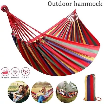 Hanging Hammock Garden Swing Camping Bed Hammock For Single Person 200*150CM • $13.99