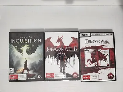 Dragon Age - II OriginsInquision PC Games Complete With Manual  • $19.99