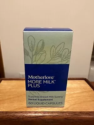 Motherlove More Milk Plus (60 Liquid Caps) Lactation Herbal Supplement EXP 3/26 • $8.95