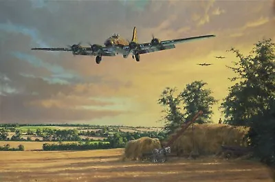 A Welcome Return By Anthony Saunders Signed By Two B-17 Pilots • $145
