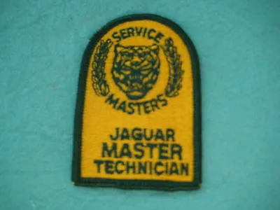 Vintage Jaguar Master Technician Service Masters Hat  Uniform Patch  2   X 3  • $13