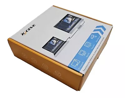 KCEVE 2 Ports HDMI KVM USB 2.0 Switch 2 In 1 Out For 2 Computers With Remote • £19.99